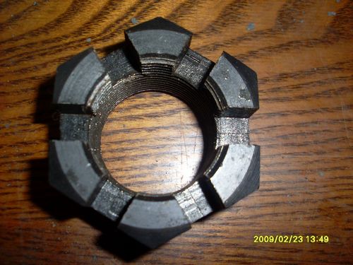 slotted hex nut
